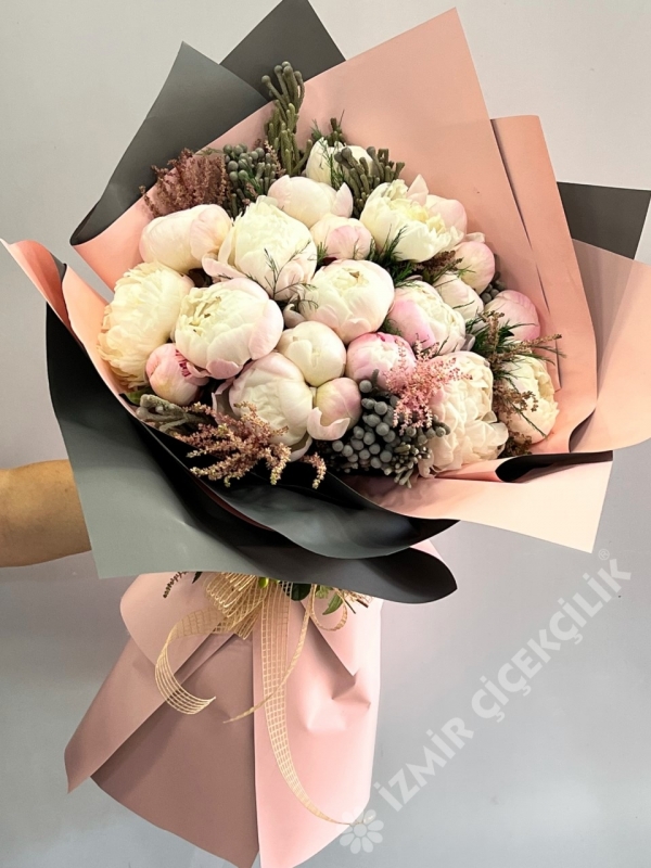 20 Pembe Şakayık Buketi
